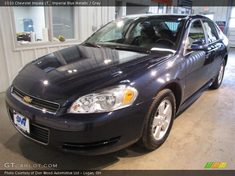 Imperial Blue Metallic / Gray 2010 Chevrolet Impala LT