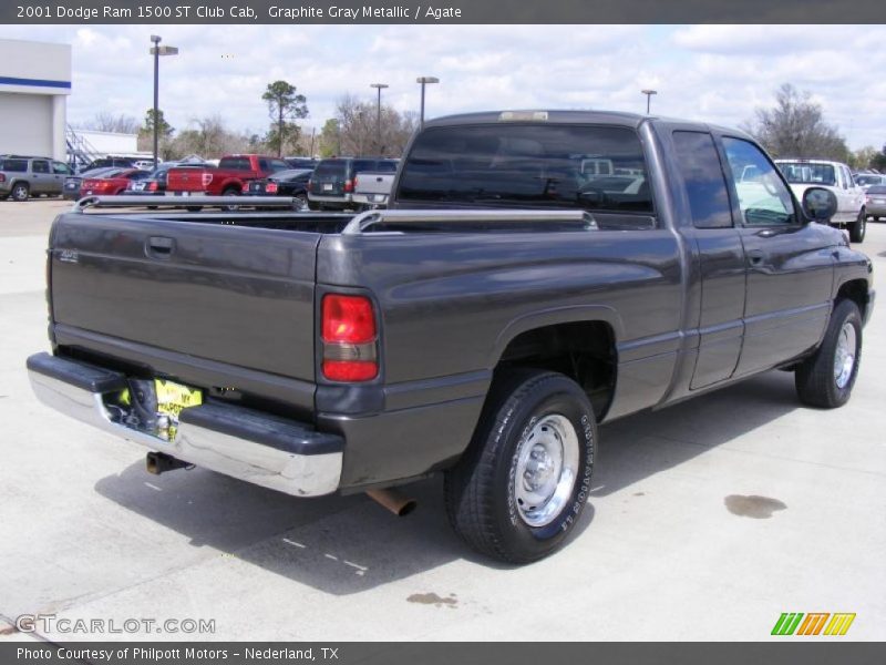 Graphite Gray Metallic / Agate 2001 Dodge Ram 1500 ST Club Cab