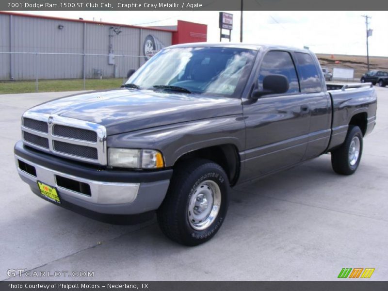 Graphite Gray Metallic / Agate 2001 Dodge Ram 1500 ST Club Cab