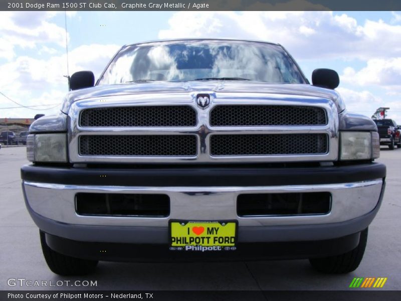 Graphite Gray Metallic / Agate 2001 Dodge Ram 1500 ST Club Cab