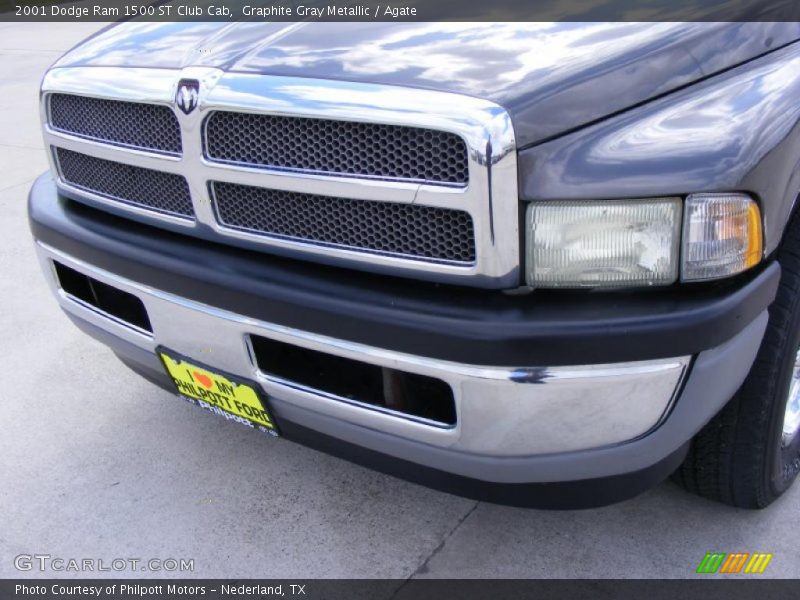 Graphite Gray Metallic / Agate 2001 Dodge Ram 1500 ST Club Cab