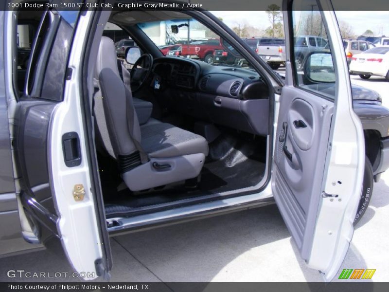 Graphite Gray Metallic / Agate 2001 Dodge Ram 1500 ST Club Cab