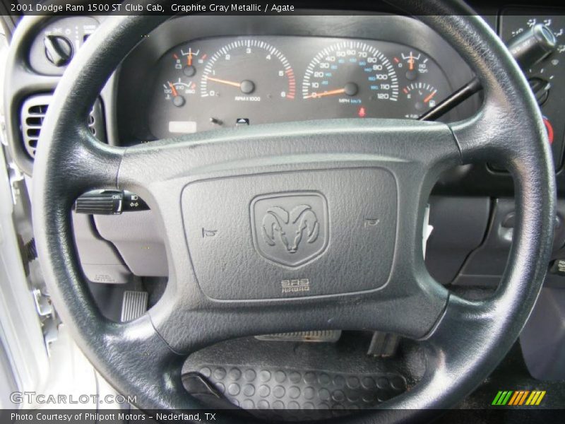 Graphite Gray Metallic / Agate 2001 Dodge Ram 1500 ST Club Cab