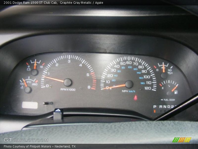 Graphite Gray Metallic / Agate 2001 Dodge Ram 1500 ST Club Cab