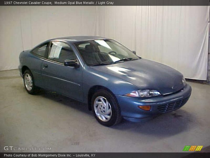 Medium Opal Blue Metallic / Light Gray 1997 Chevrolet Cavalier Coupe