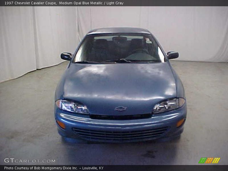 Medium Opal Blue Metallic / Light Gray 1997 Chevrolet Cavalier Coupe