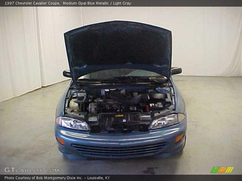 Medium Opal Blue Metallic / Light Gray 1997 Chevrolet Cavalier Coupe