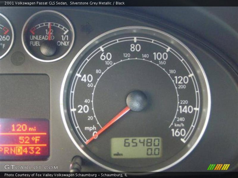 Silverstone Grey Metallic / Black 2001 Volkswagen Passat GLS Sedan