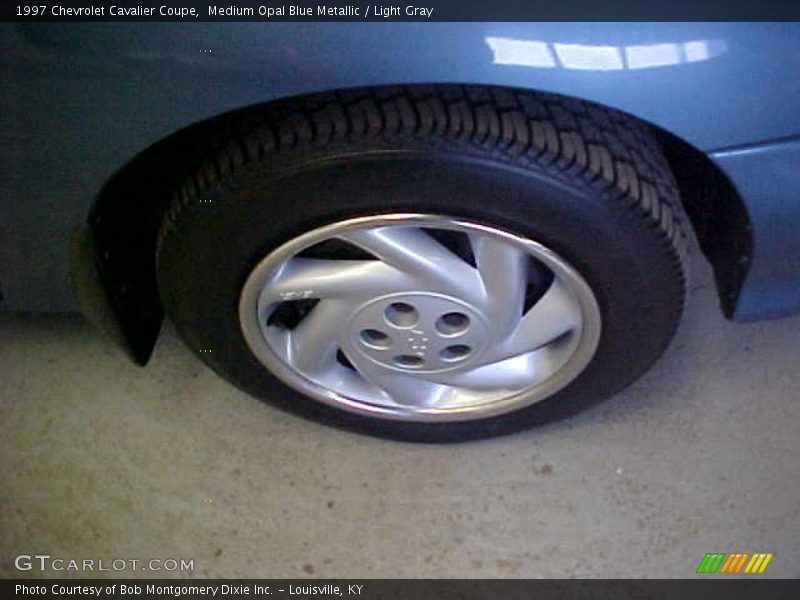 Medium Opal Blue Metallic / Light Gray 1997 Chevrolet Cavalier Coupe