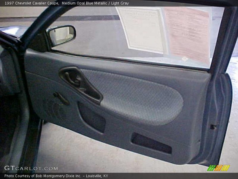Medium Opal Blue Metallic / Light Gray 1997 Chevrolet Cavalier Coupe