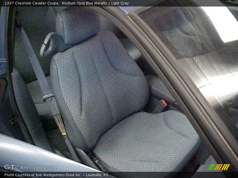 Medium Opal Blue Metallic / Light Gray 1997 Chevrolet Cavalier Coupe