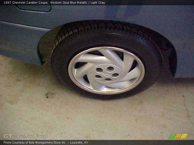 Medium Opal Blue Metallic / Light Gray 1997 Chevrolet Cavalier Coupe