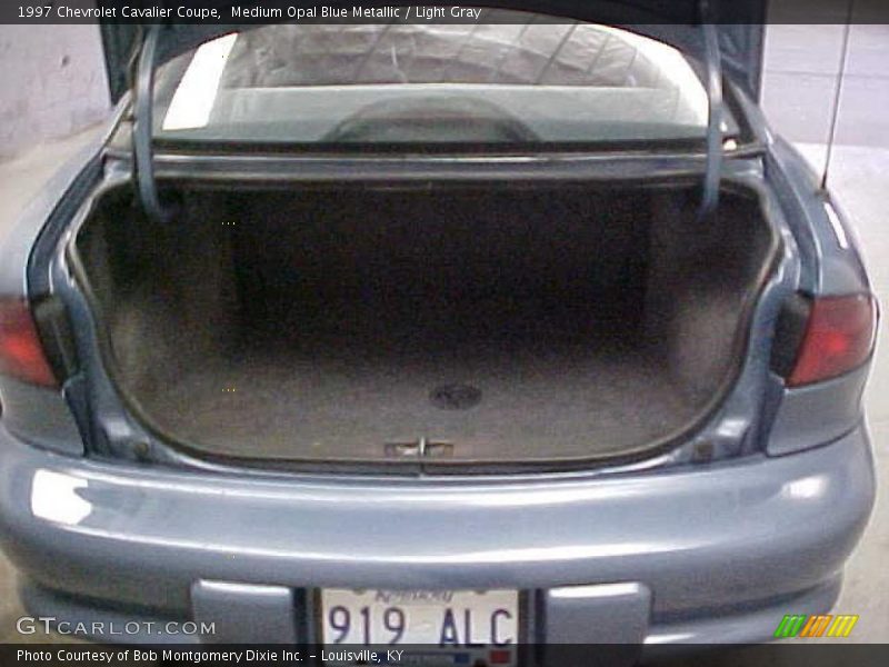Medium Opal Blue Metallic / Light Gray 1997 Chevrolet Cavalier Coupe