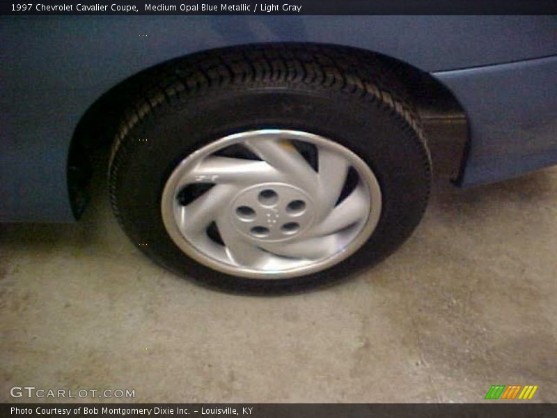 Medium Opal Blue Metallic / Light Gray 1997 Chevrolet Cavalier Coupe