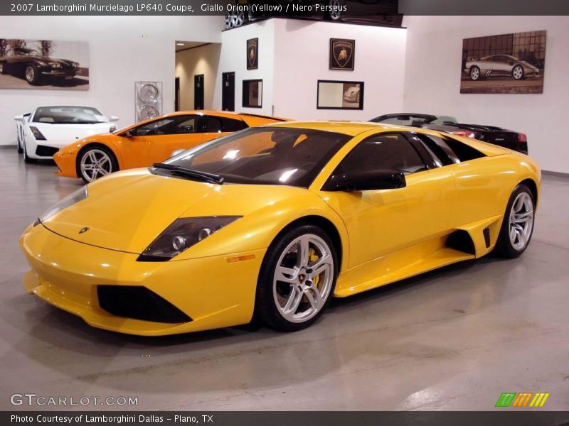 Giallo Orion (Yellow) / Nero Perseus 2007 Lamborghini Murcielago LP640 Coupe