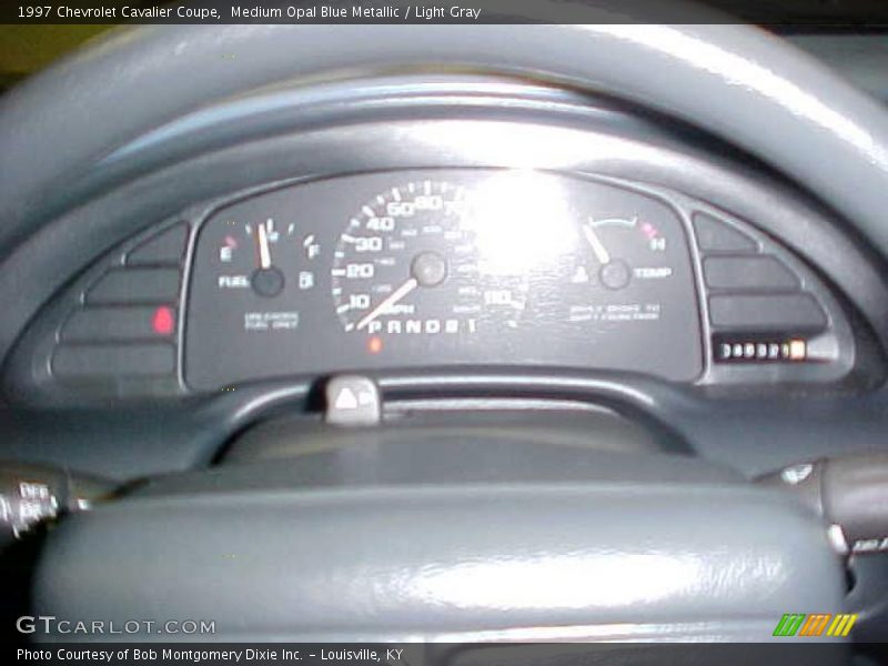 Medium Opal Blue Metallic / Light Gray 1997 Chevrolet Cavalier Coupe