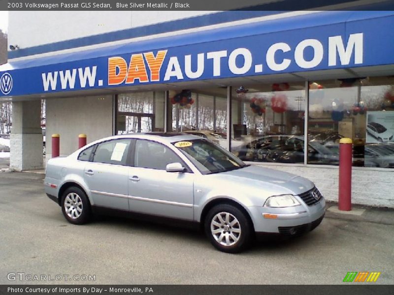 Blue Silver Metallic / Black 2003 Volkswagen Passat GLS Sedan