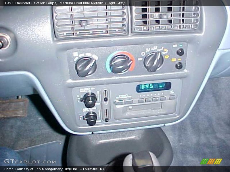 Medium Opal Blue Metallic / Light Gray 1997 Chevrolet Cavalier Coupe
