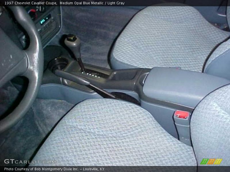 Medium Opal Blue Metallic / Light Gray 1997 Chevrolet Cavalier Coupe