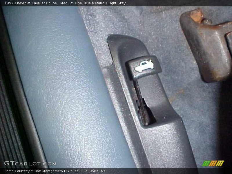 Medium Opal Blue Metallic / Light Gray 1997 Chevrolet Cavalier Coupe
