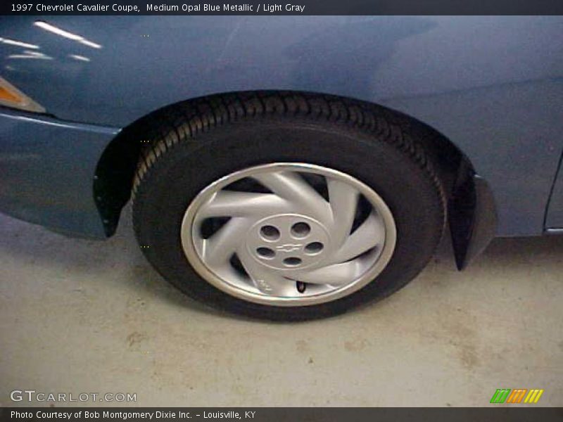 Medium Opal Blue Metallic / Light Gray 1997 Chevrolet Cavalier Coupe