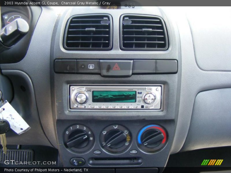 Charcoal Gray Metallic / Gray 2003 Hyundai Accent GL Coupe