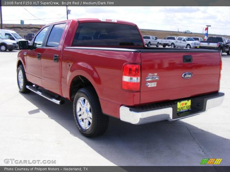 Bright Red / Medium/Dark Flint 2008 Ford F150 XLT SuperCrew