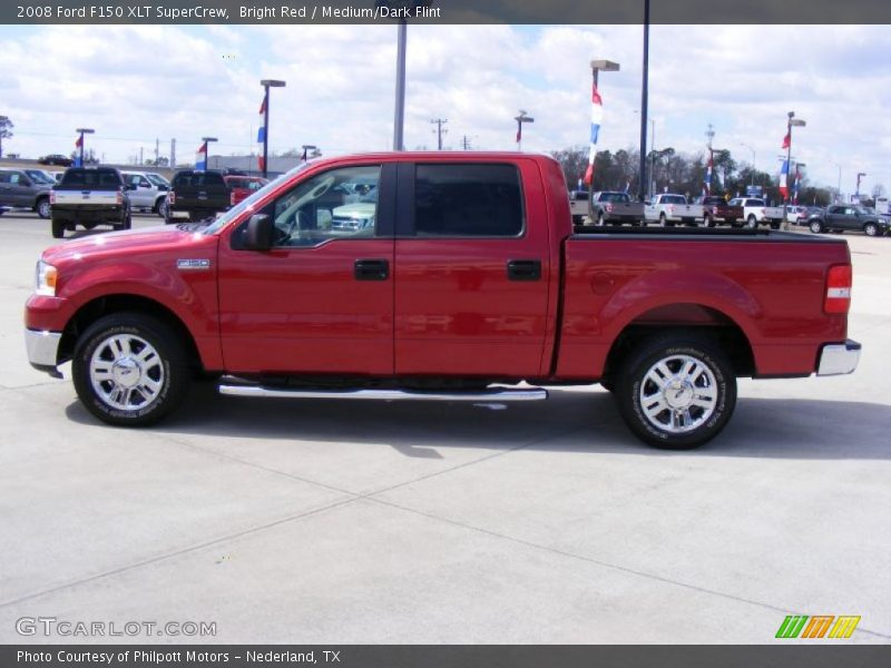Bright Red / Medium/Dark Flint 2008 Ford F150 XLT SuperCrew