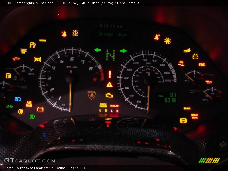  2007 Murcielago LP640 Coupe LP640 Coupe Gauges