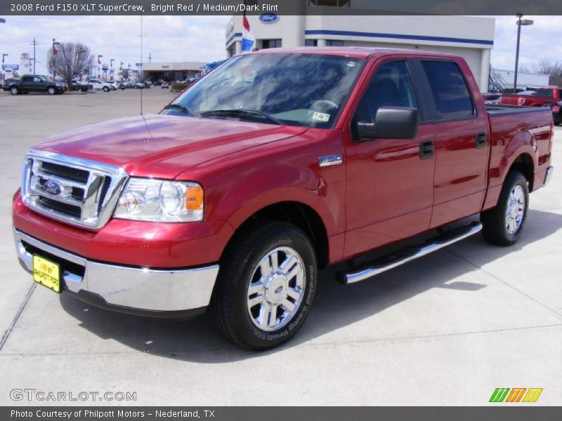 Bright Red / Medium/Dark Flint 2008 Ford F150 XLT SuperCrew
