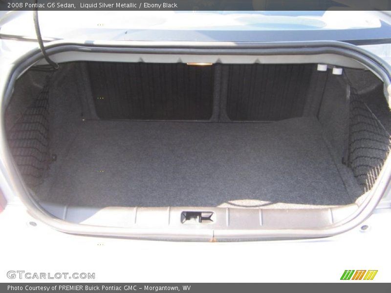Liquid Silver Metallic / Ebony Black 2008 Pontiac G6 Sedan