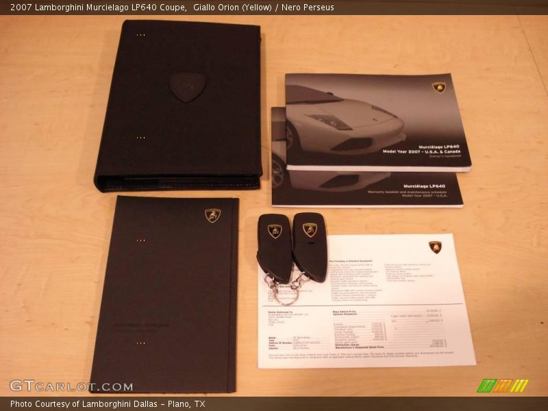 Giallo Orion (Yellow) / Nero Perseus 2007 Lamborghini Murcielago LP640 Coupe