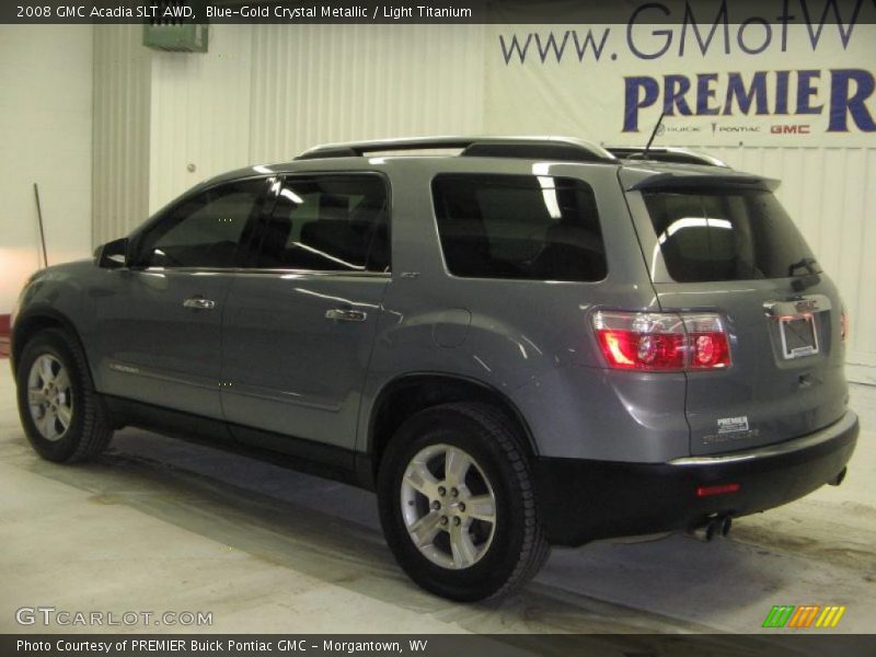 Blue-Gold Crystal Metallic / Light Titanium 2008 GMC Acadia SLT AWD