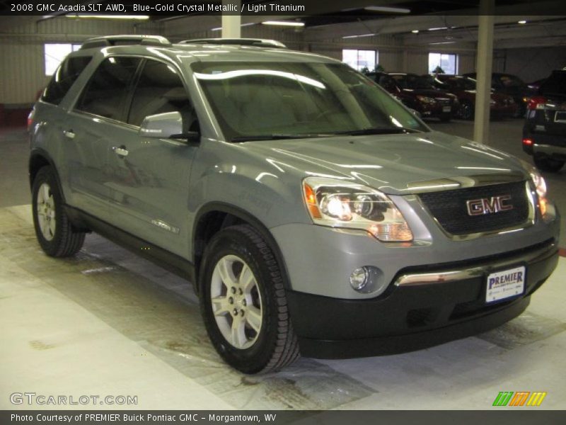 Blue-Gold Crystal Metallic / Light Titanium 2008 GMC Acadia SLT AWD