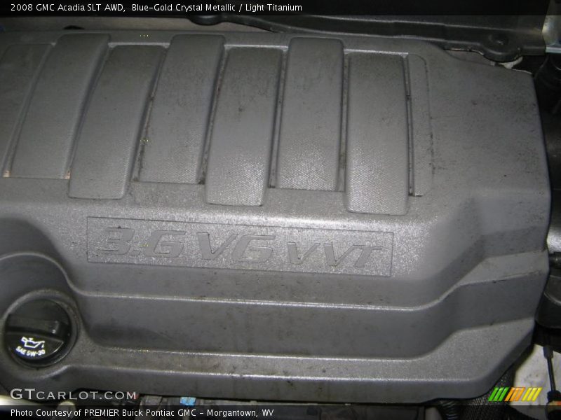 Blue-Gold Crystal Metallic / Light Titanium 2008 GMC Acadia SLT AWD