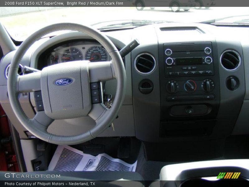 Bright Red / Medium/Dark Flint 2008 Ford F150 XLT SuperCrew