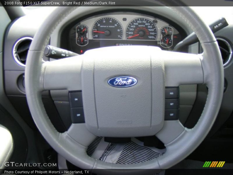 Bright Red / Medium/Dark Flint 2008 Ford F150 XLT SuperCrew