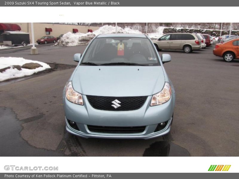 Vapor Blue Metallic / Black 2009 Suzuki SX4 Touring Sport Sedan