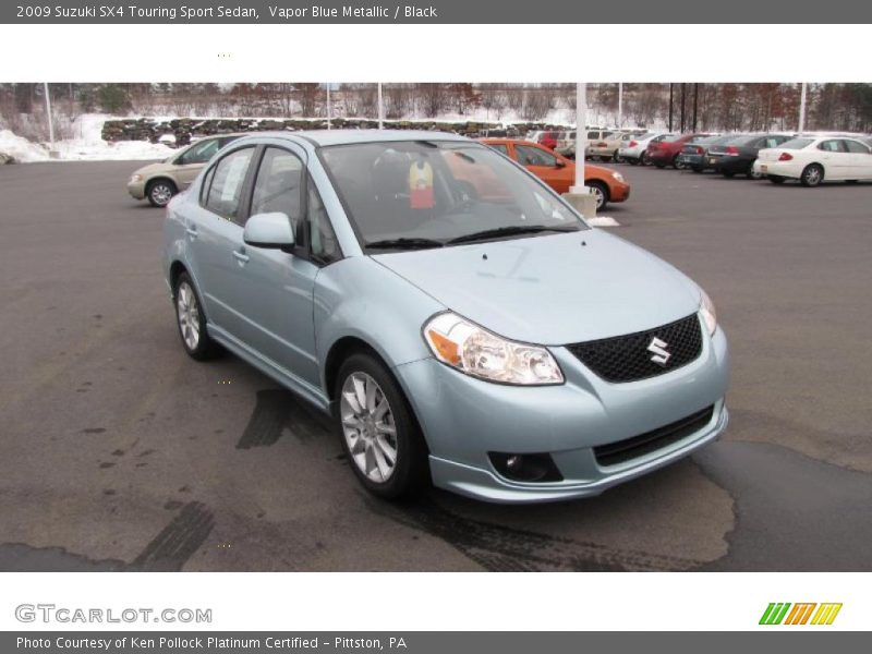 Vapor Blue Metallic / Black 2009 Suzuki SX4 Touring Sport Sedan