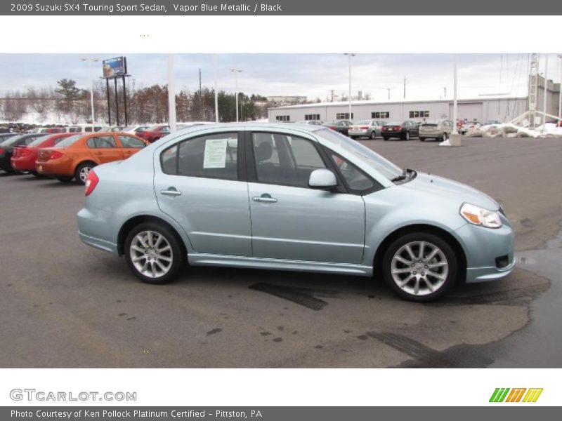 Vapor Blue Metallic / Black 2009 Suzuki SX4 Touring Sport Sedan