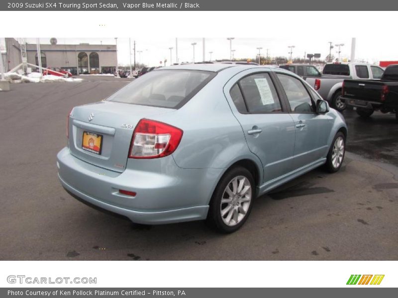 Vapor Blue Metallic / Black 2009 Suzuki SX4 Touring Sport Sedan