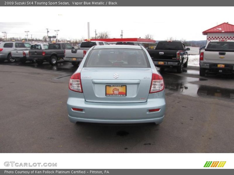 Vapor Blue Metallic / Black 2009 Suzuki SX4 Touring Sport Sedan