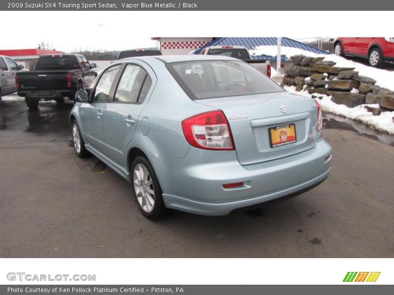 Vapor Blue Metallic / Black 2009 Suzuki SX4 Touring Sport Sedan