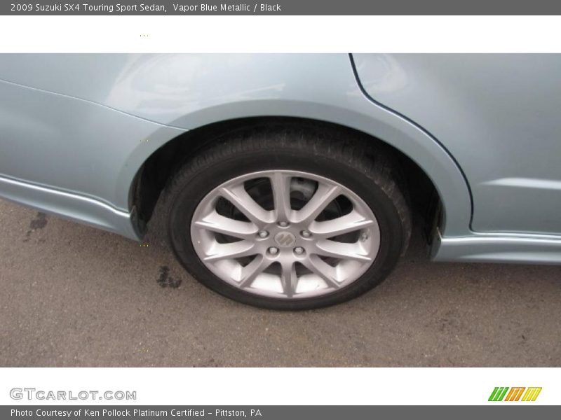 Vapor Blue Metallic / Black 2009 Suzuki SX4 Touring Sport Sedan