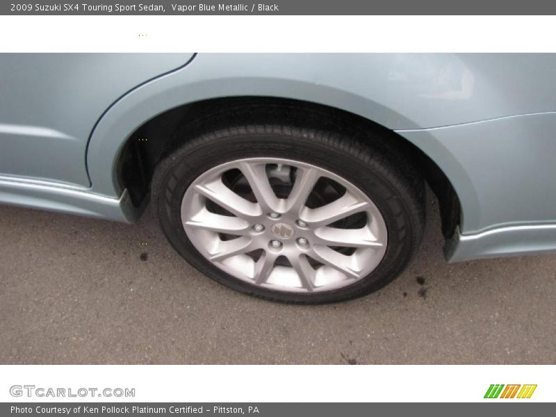 Vapor Blue Metallic / Black 2009 Suzuki SX4 Touring Sport Sedan