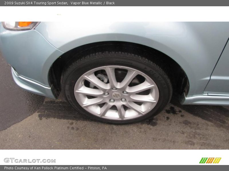 Vapor Blue Metallic / Black 2009 Suzuki SX4 Touring Sport Sedan