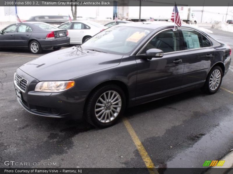Titanium Gray Metallic / Anthracite Black 2008 Volvo S80 3.2