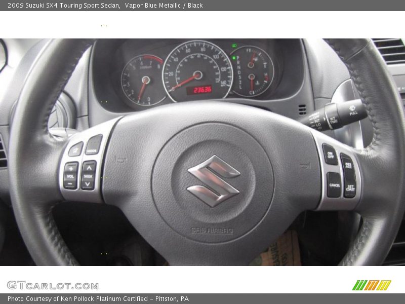 Vapor Blue Metallic / Black 2009 Suzuki SX4 Touring Sport Sedan