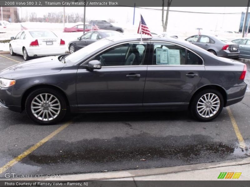 Titanium Gray Metallic / Anthracite Black 2008 Volvo S80 3.2