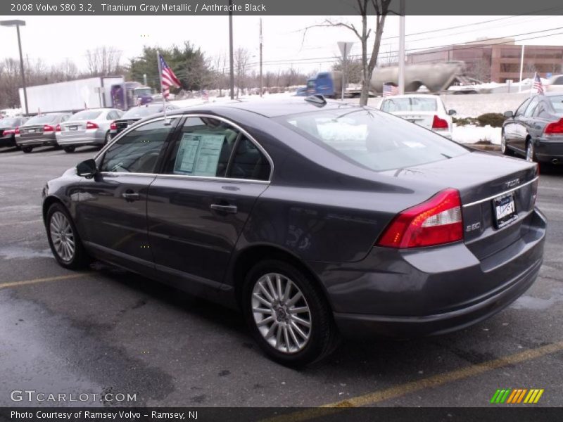 Titanium Gray Metallic / Anthracite Black 2008 Volvo S80 3.2
